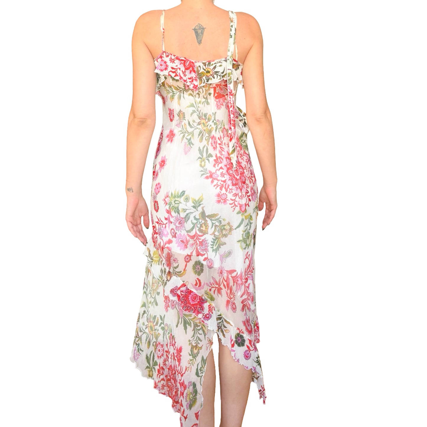 Italian Designer VTG  silk oriental motifs dress