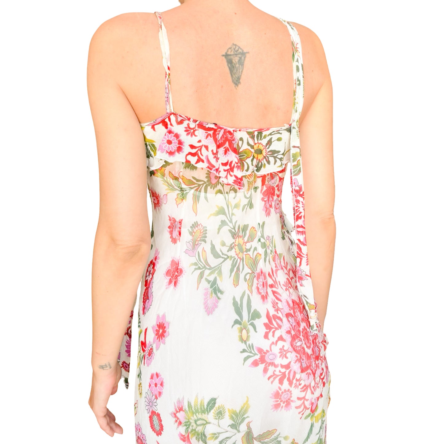 Italian Designer VTG  silk oriental motifs dress
