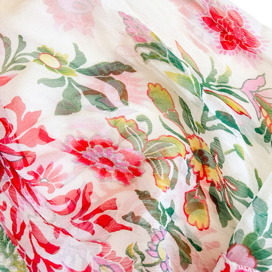 Italian Designer VTG  silk oriental motifs dress