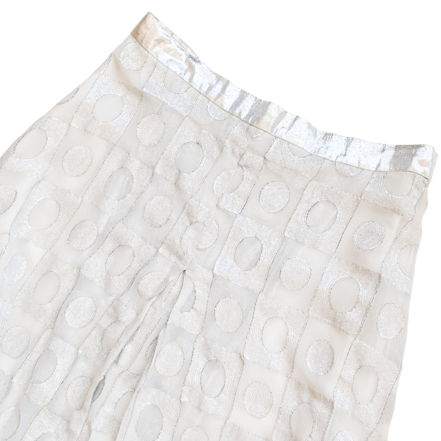 Italian VTG 70's maxi shimmer skirt