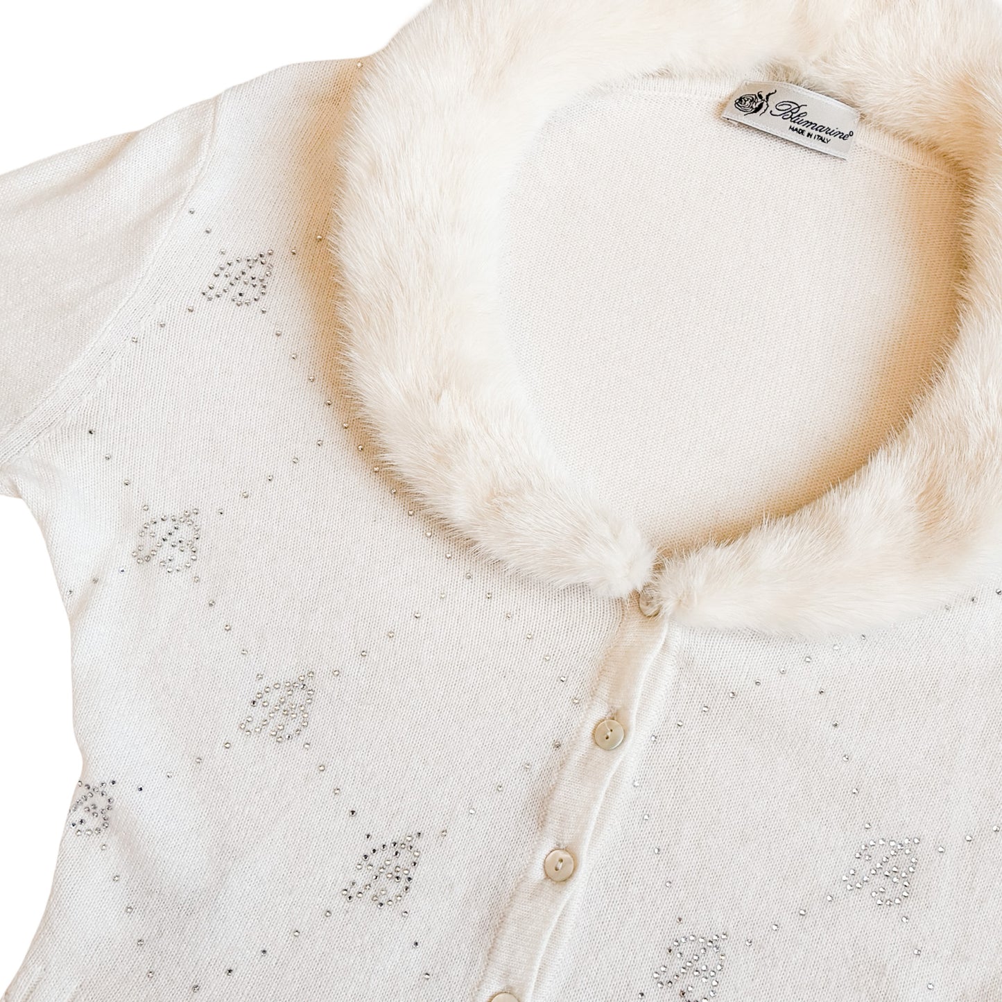 Blumarine 2005 mink & cashmere cardigan - runway