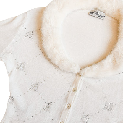 Blumarine 2005 mink & cashmere cardigan - runway