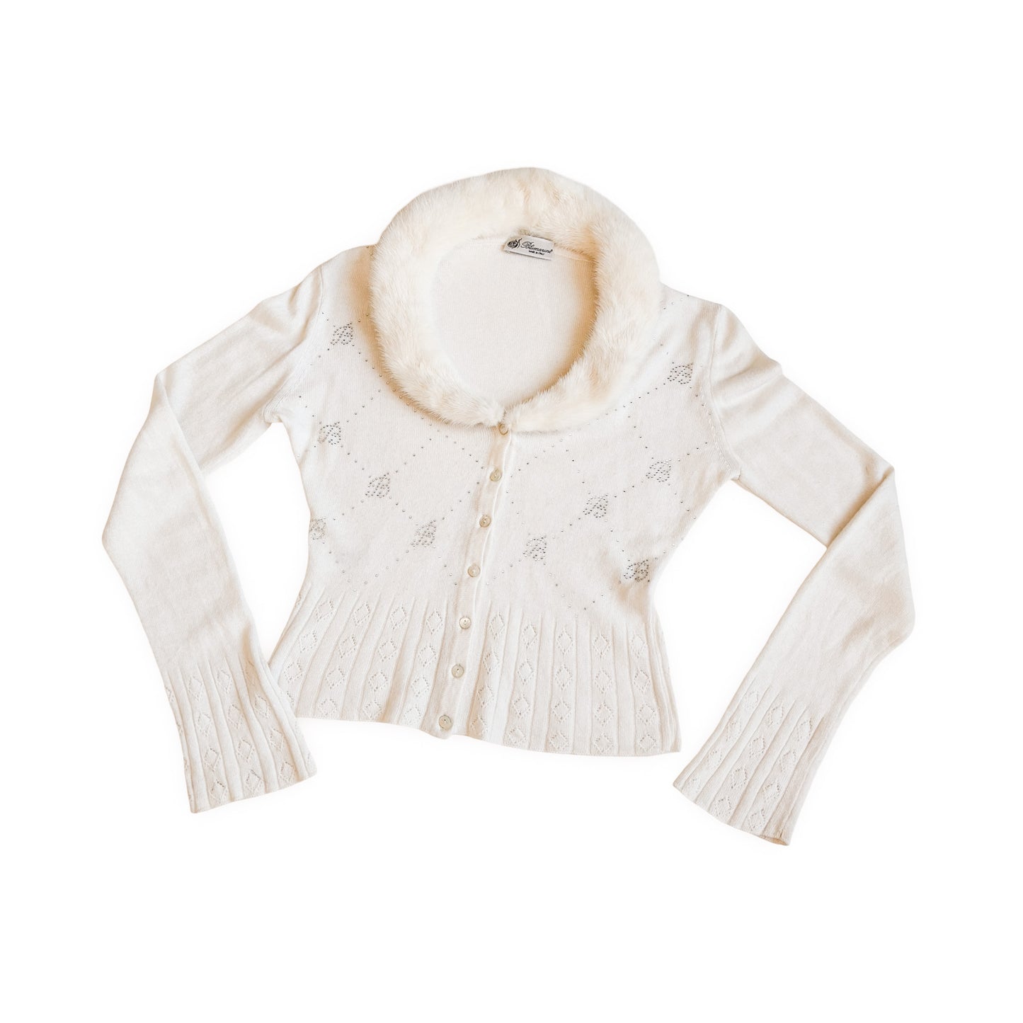 Blumarine 2005 mink & cashmere cardigan - runway