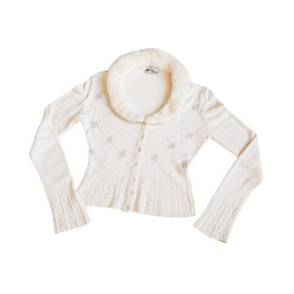 Blumarine 2005 mink & cashmere cardigan - runway