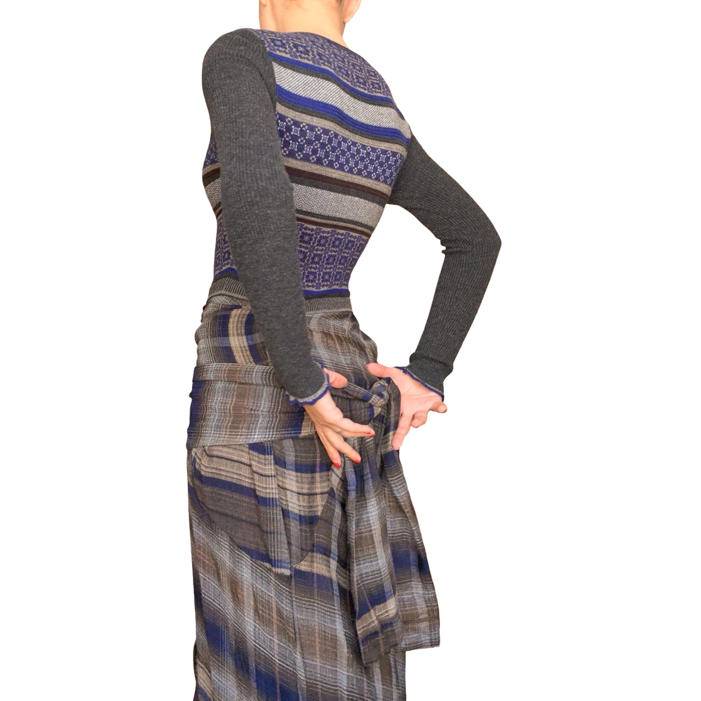 Antonio Marras 2015 trompe l'oeil maxi dress - documented