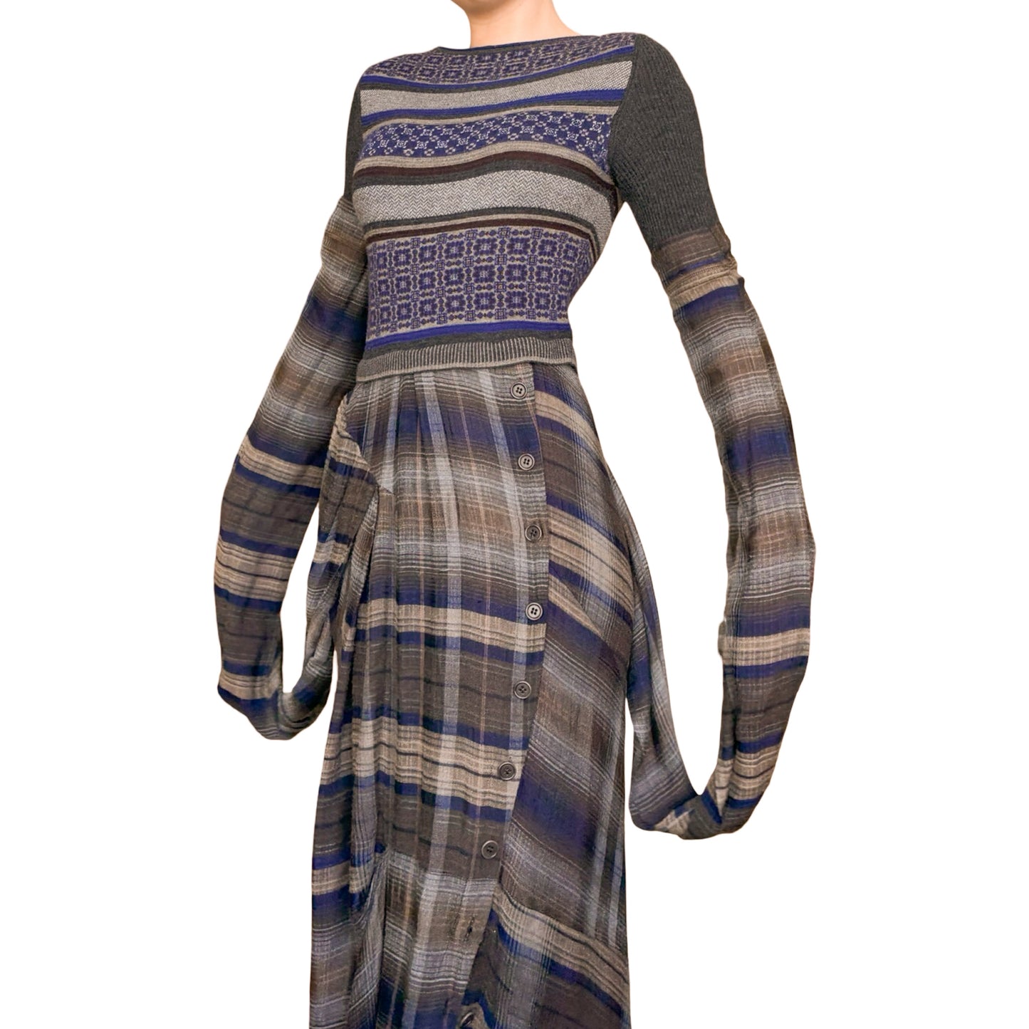 Antonio Marras 2015 trompe l'oeil maxi dress - documented