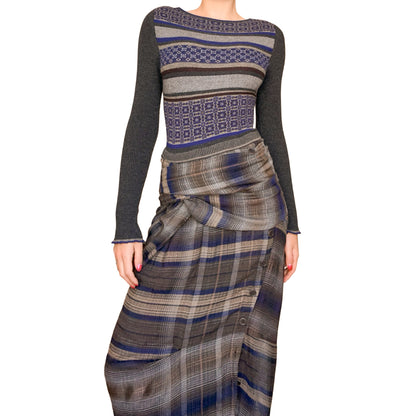 Antonio Marras 2015 trompe l'oeil maxi dress - documented