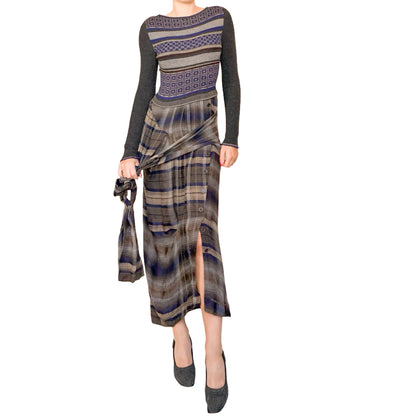 Antonio Marras 2015 trompe l'oeil maxi dress - documented