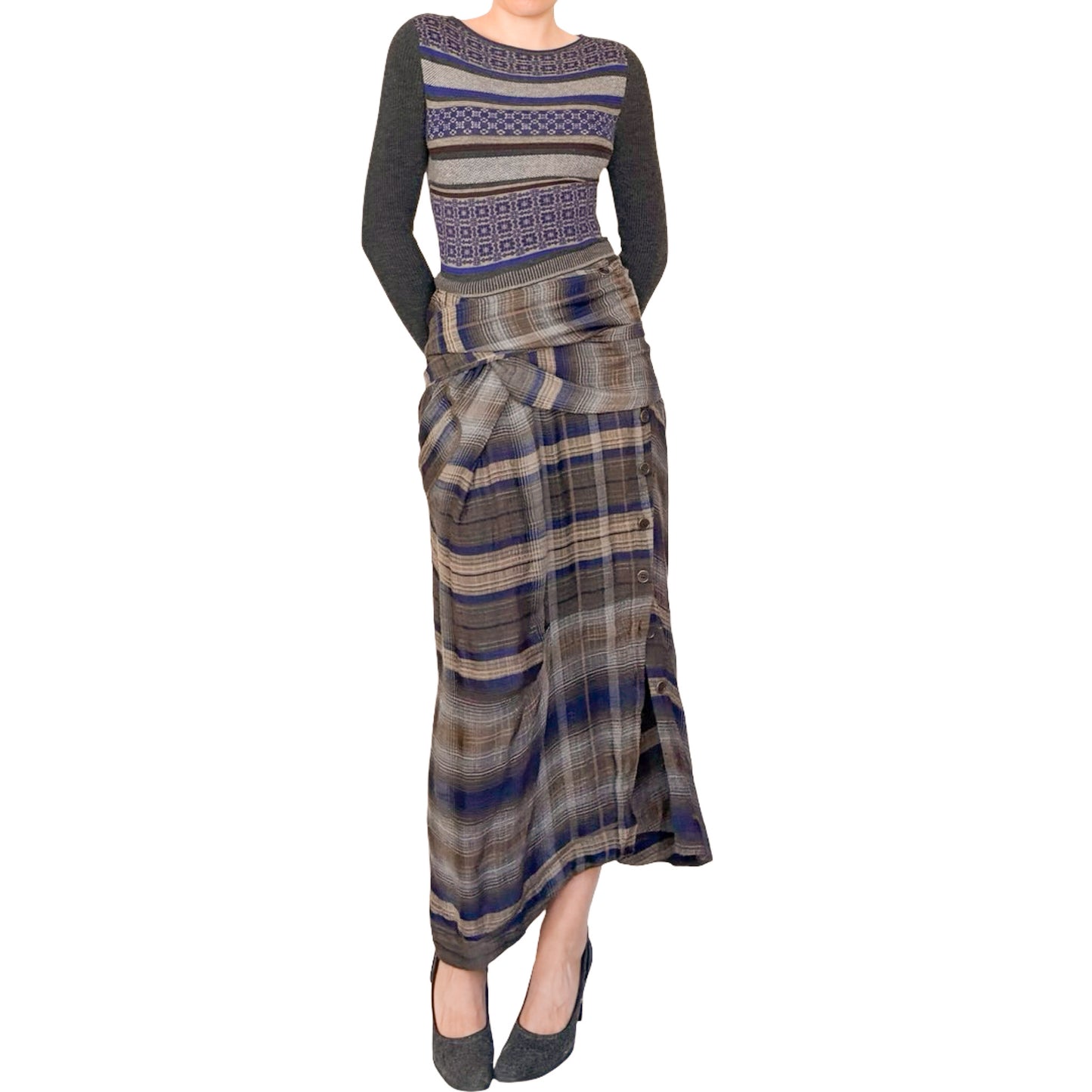 Antonio Marras 2015 trompe l'oeil maxi dress - documented