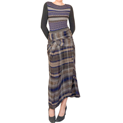 Antonio Marras 2015 trompe l'oeil maxi dress - documented