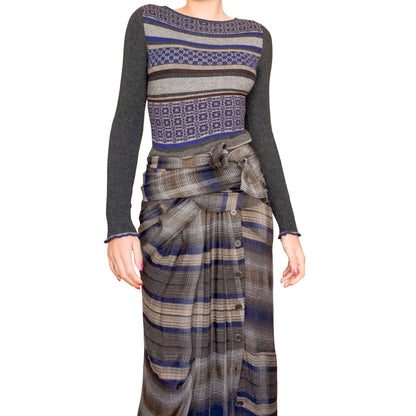 Antonio Marras 2015 trompe l'oeil maxi dress - documented