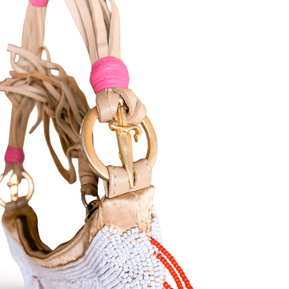 Cesare Paciotti 2007 beaded fringe bag