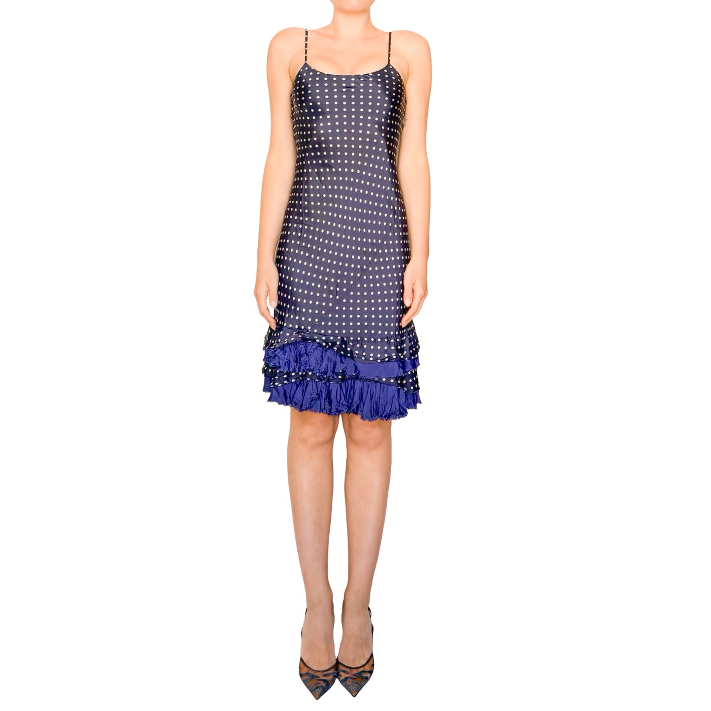 Comme des Garçons VTG Polka Dot Satin Slip Dress