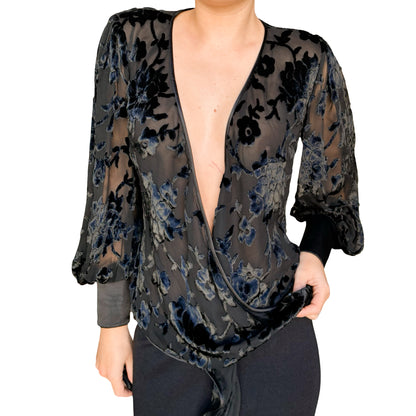 Emanuel Ungaro 1997  Silk wrapped shirt - runway