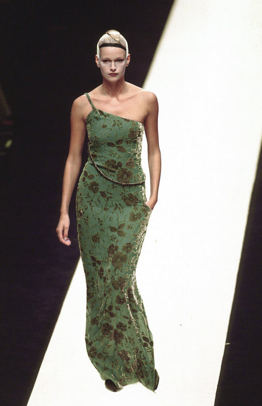 Emporio Armani 1998 emerald gown - runway