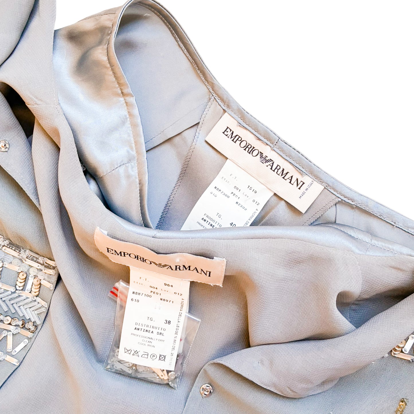 Emporio Armani 2001 silk set - runway