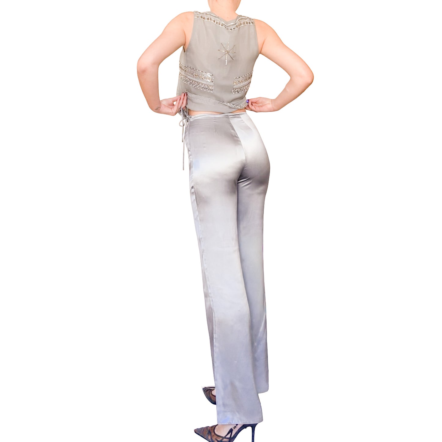 Emporio Armani 2001 silk set - runway