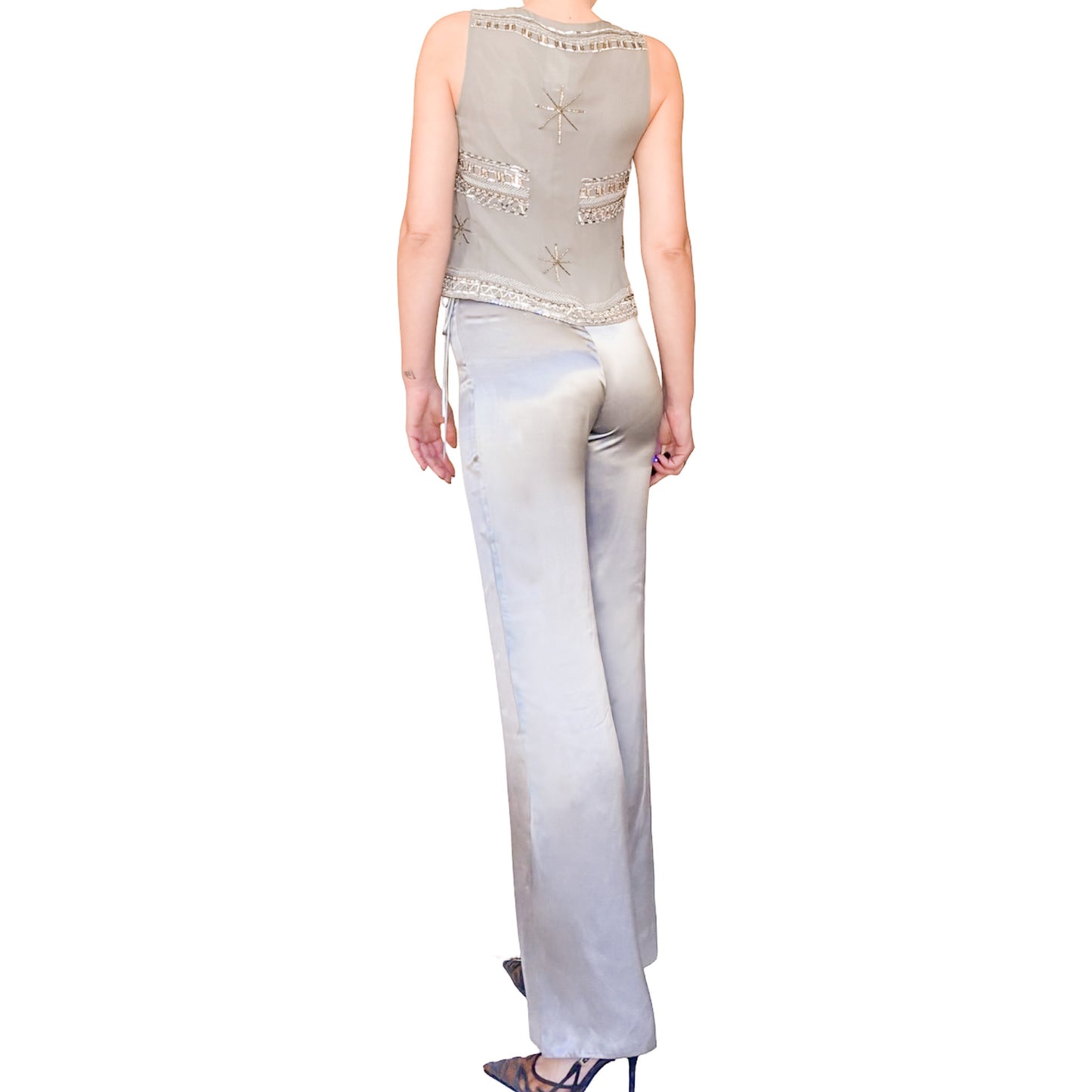 Emporio Armani 2001 silk set - runway