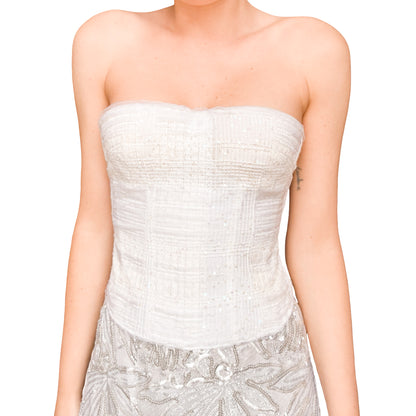 La Perla 2001 knit sequined bustier