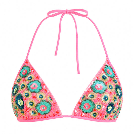 La Perla Embellished Halter Bra Top