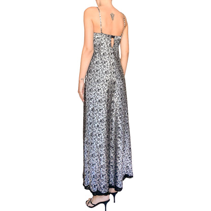 Lolita Lempicka 1999 silver silk gown - runway