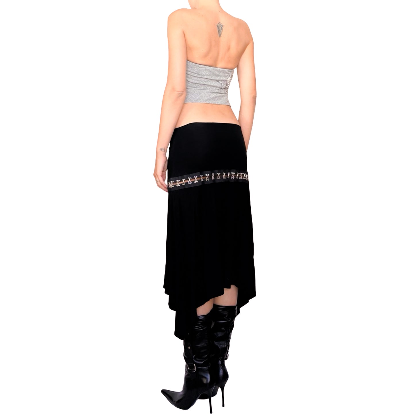 Plein Sud 2003 hooked-up wool skirt - documented