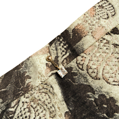 Roberto Cavalli 2001 wool brocade piercing skirt - Documented