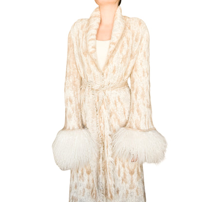 Roberto Cavalli 2002 wool & Mongolian fur coat