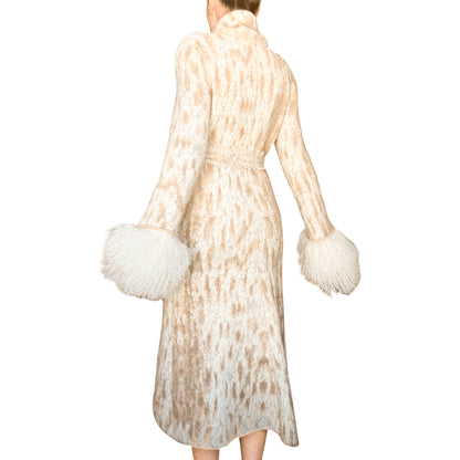 Roberto Cavalli 2002 wool & Mongolian fur coat