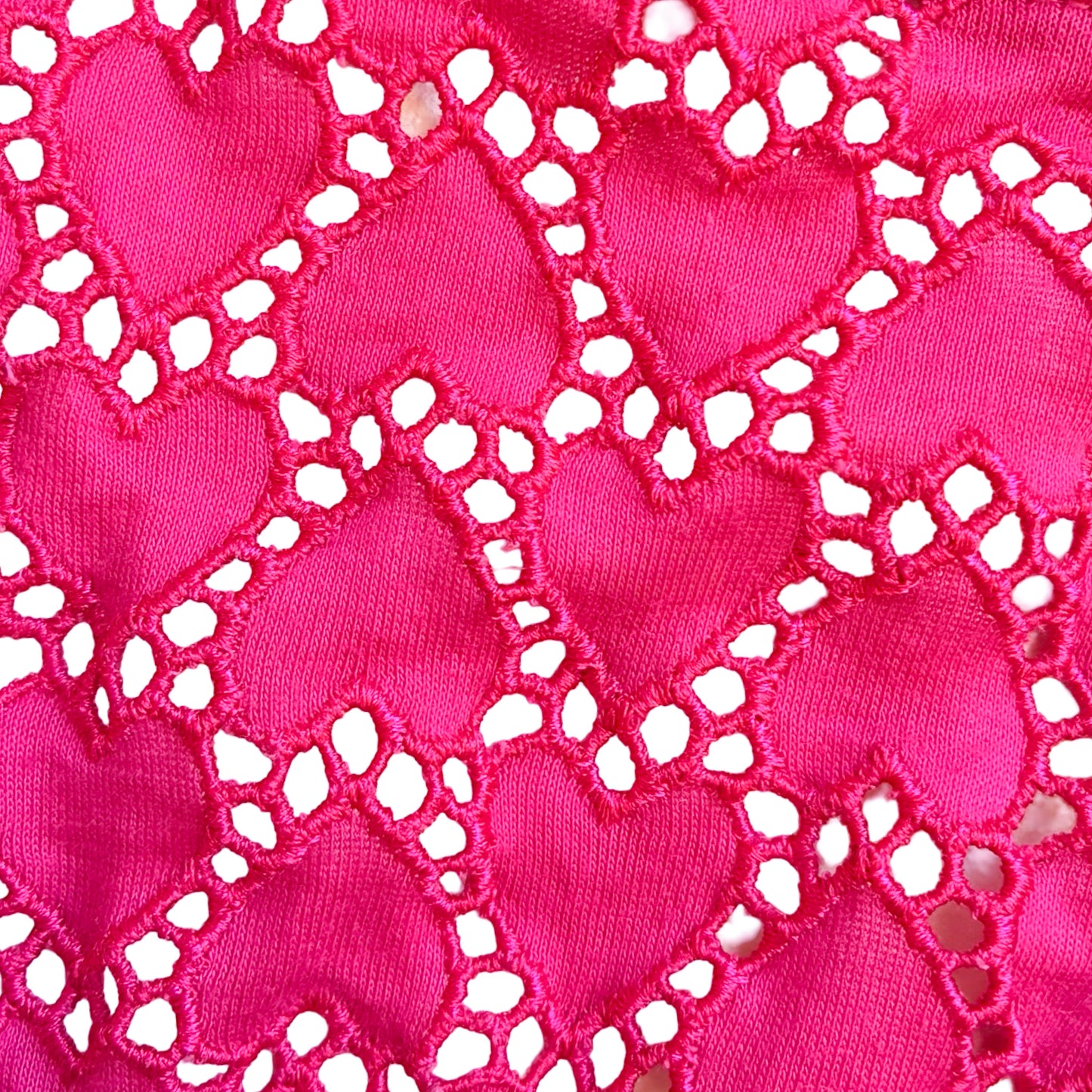 Aubade 1990's Heart Embroidery Lace-Up Bustier