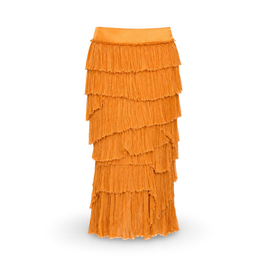 Ermanno Scervino Fall 2005 Amber Silk Skirt - Runway