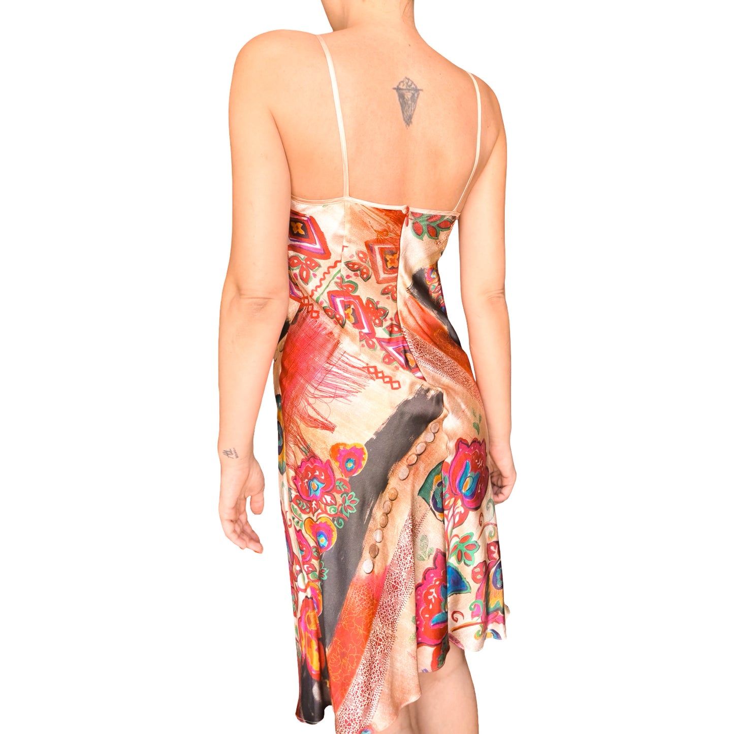 John Galliano 2008 Gypsy Silk Dress - Campaign