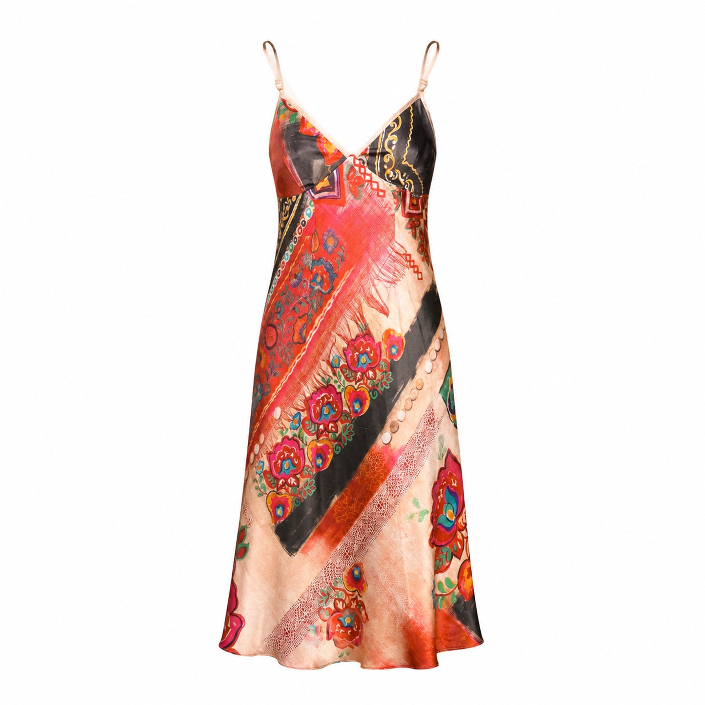 John Galliano 2008 Gypsy Silk Dress - Campaign