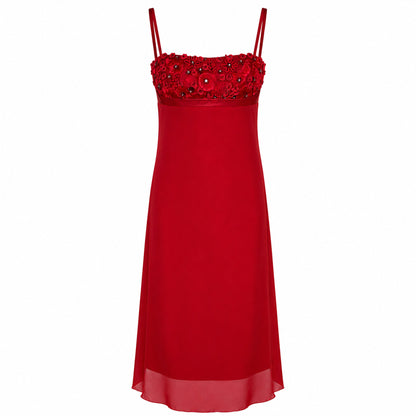 Max Mara 90's silk embroidered dress