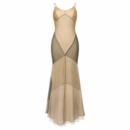 Plein Sud  1999 Silk Bias Cut Dune Dress - documented