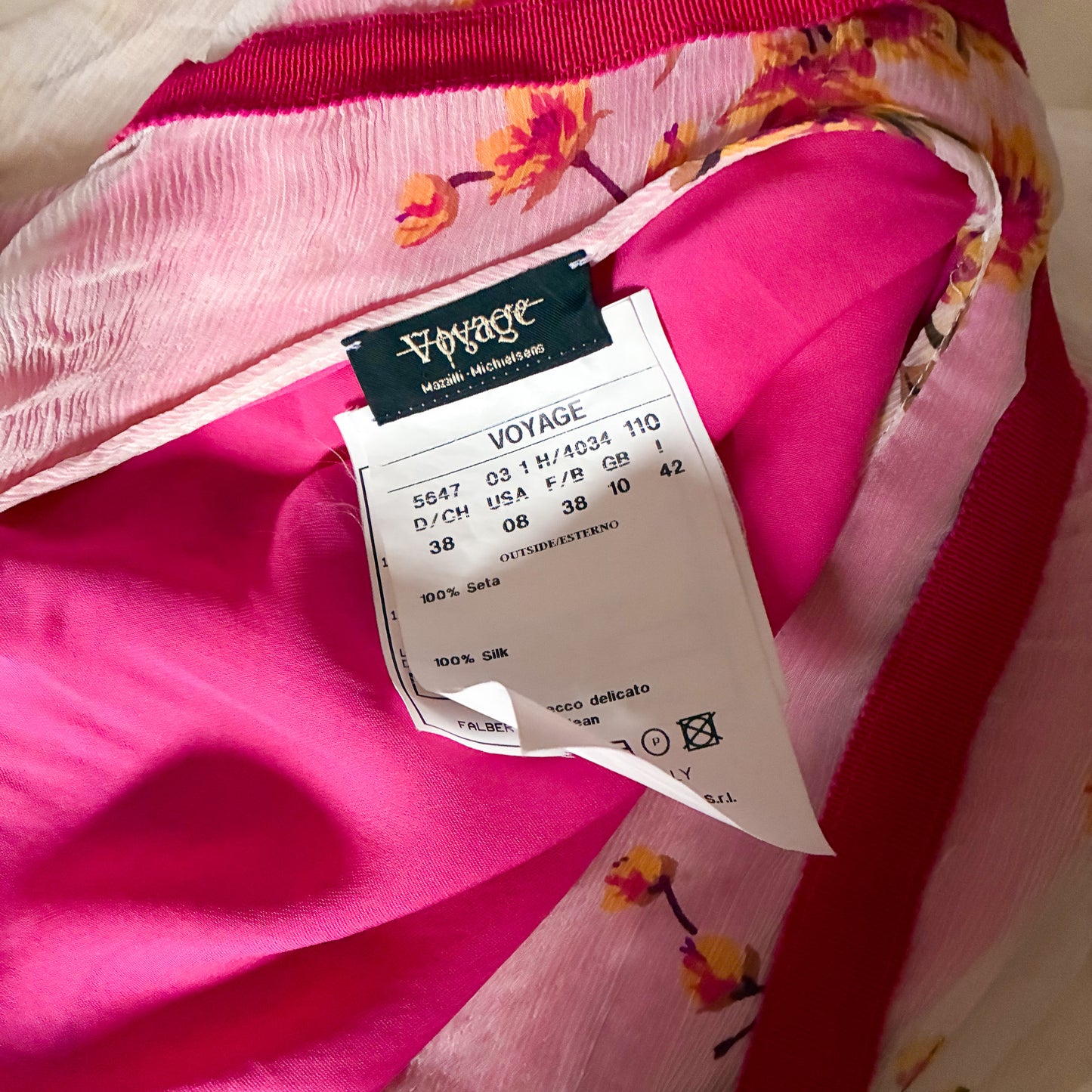 Voyage Spring 2003 bare back silk dress - runway