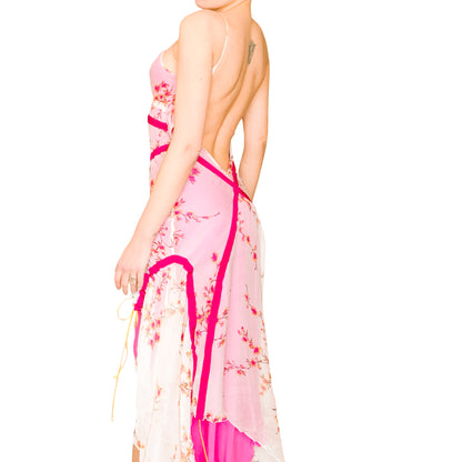 Voyage Spring 2003 bare back silk dress - runway