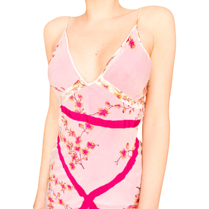 Voyage Spring 2003 bare back silk dress - runway