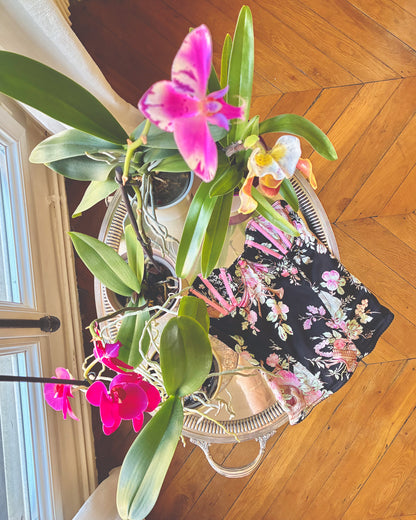 Blumarine 2000's floral silk corset