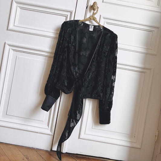 Emanuel Ungaro 1997  Silk wrapped shirt - runway