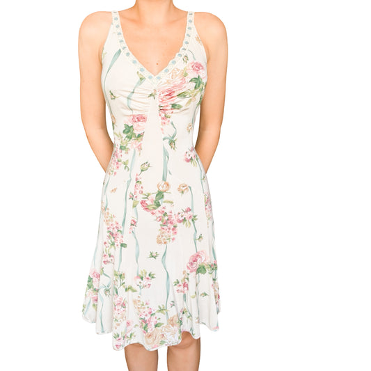 Blumarine S/S 2006 floral coquette dress - documented