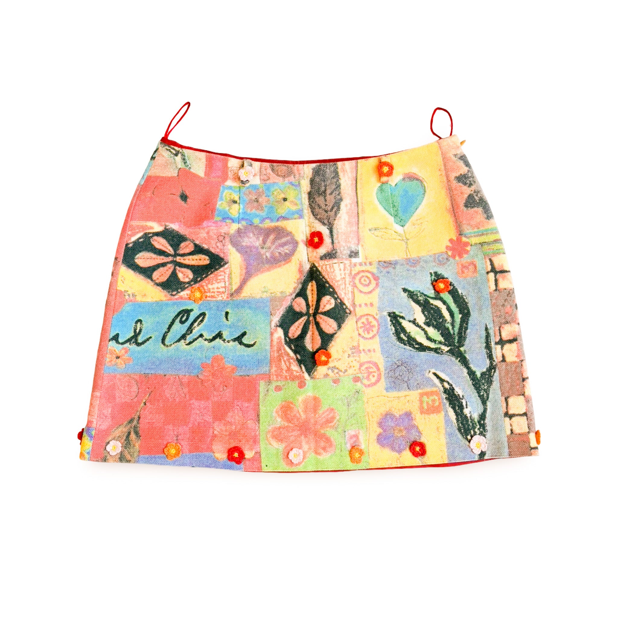 スカート MOSCHINO COUTURE Woman Skirt Multicolor 01170551 1888 Moschino (1994) tapestry patchwork skirt – InLouve
