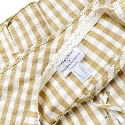 Alberta Ferretti S/S 2000 gingham laced bustier - runway