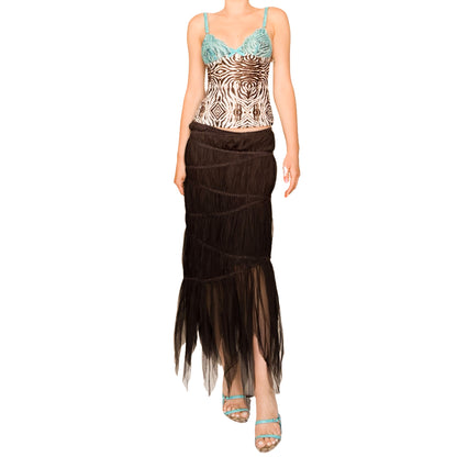 Luxury French designer VTG fairy silk skirt
