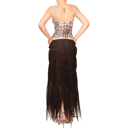 Luxury French designer VTG fairy silk skirt