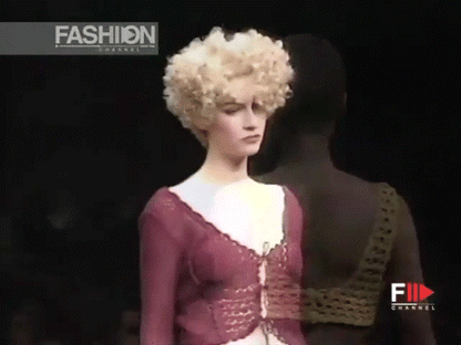 Martine Sitbon 1992 Sculpted Rose Crochet RARE Top - runway