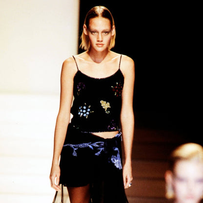 Emporio Armani 1998 Silk Beaded Camisole - Runway