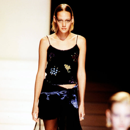 Emporio Armani 1998 Silk Beaded Camisole - Runway