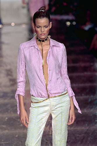 Roberto Cavalli 2000 iconic silk shirt - runway