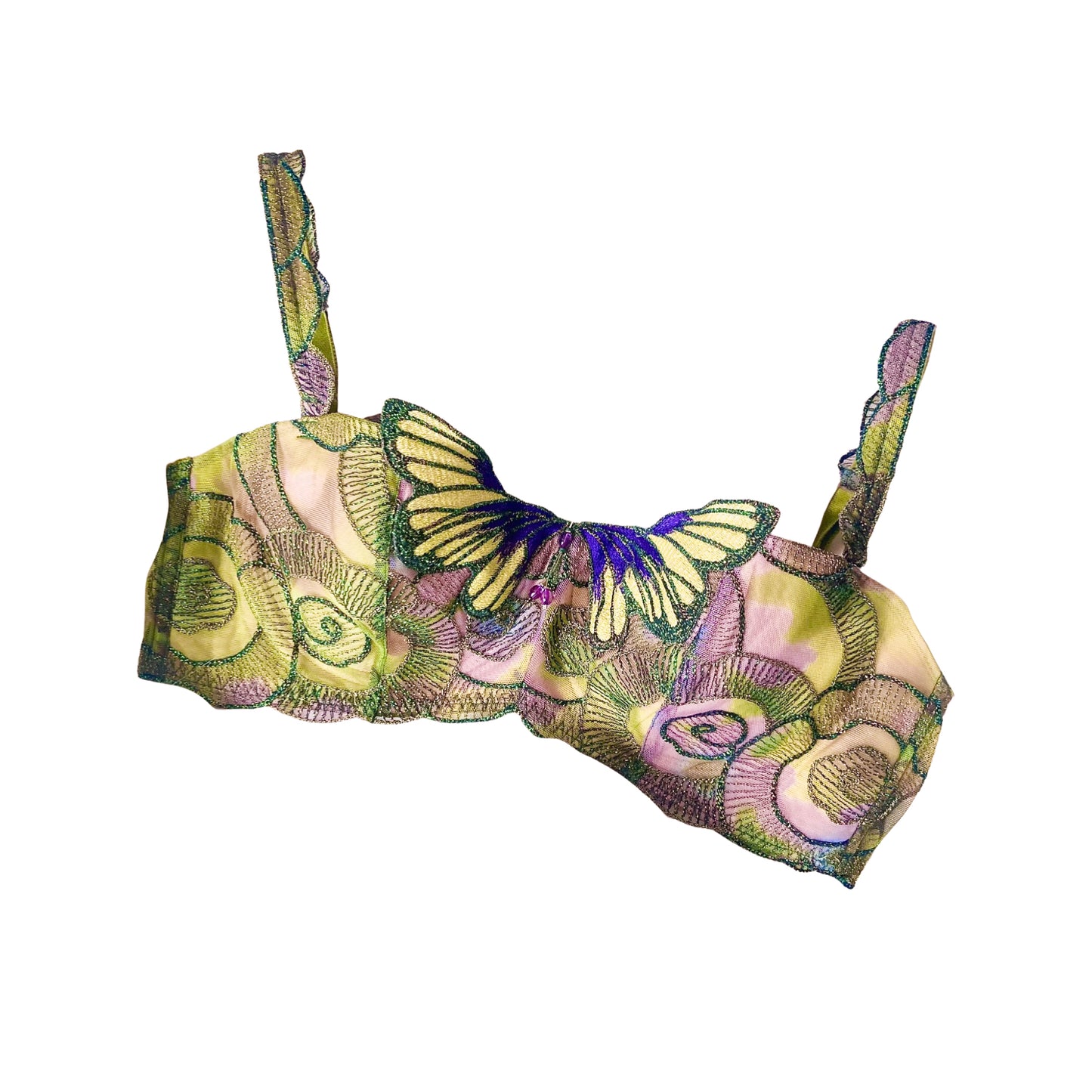 Ravage Rare Luxurious Butterfly bustier bra (deadstock)